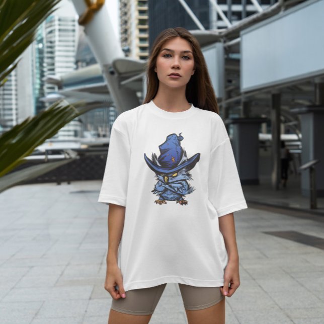 Arg Uggla med Witch Hat T Shirt (Skapare uppladdad)