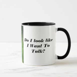 Arg Uggla utan talande kaffe Mugg