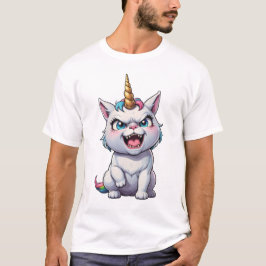 Arg Unicorn cat gullig arg cat T Shirt