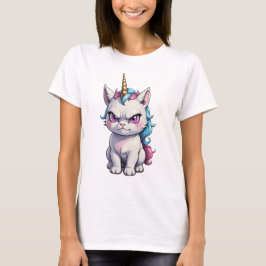 Arg Unicorn cat gullig arg cat T Shirt