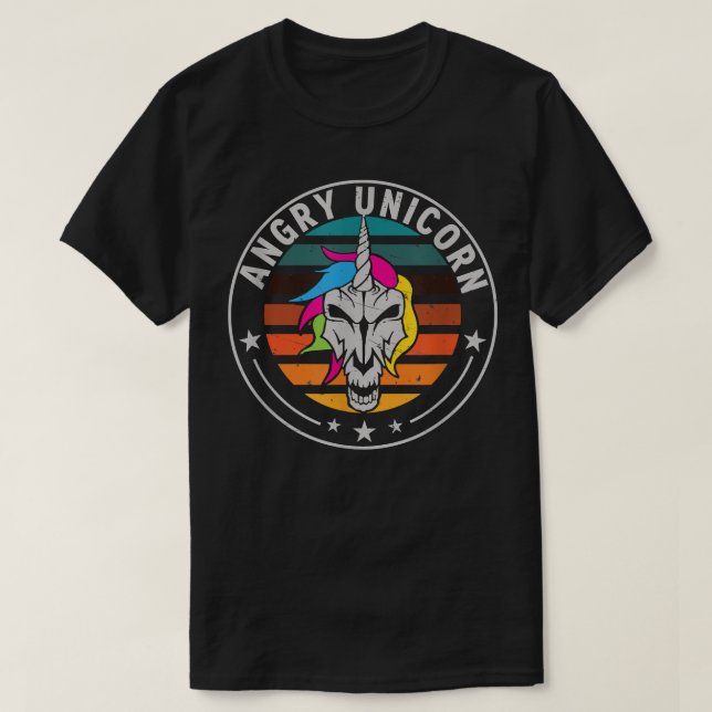 arg Unicorn Skeleton Unicorn  T Shirt (Design framsida)