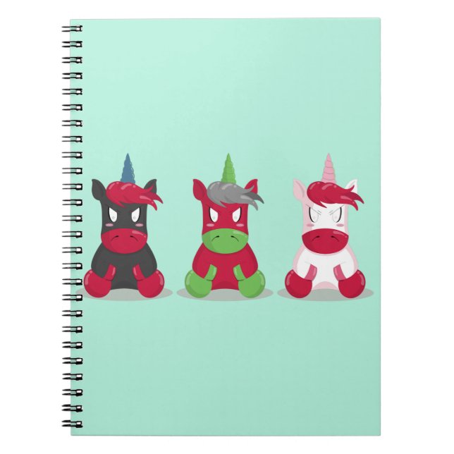 Arg Unicorns Anteckningsbok (Framsidan)