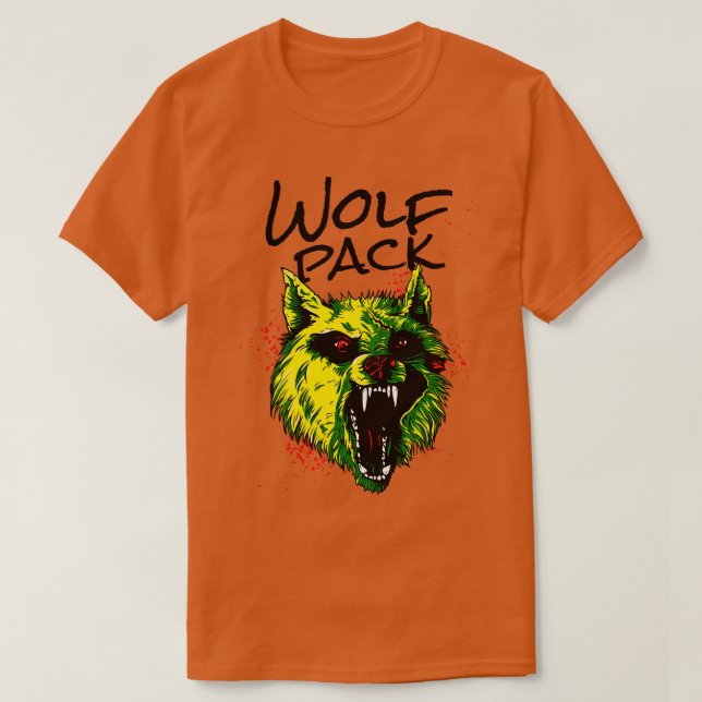 Arg Varg Varg Pack Vild Animal  T Shirt (Design framsida)