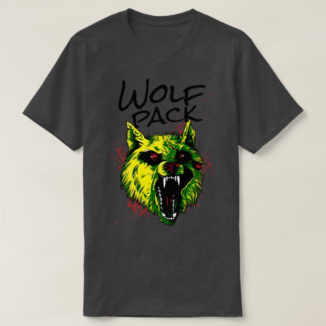 Arg Varg Varg Pack Vild Animal  T Shirt (Design framsida)