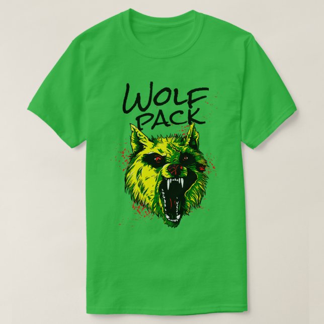 Arg Varg Varg Pack Vild Animal  T Shirt (Design framsida)