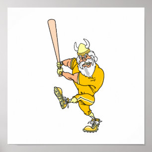 Arg Viking Baseball Player Poster