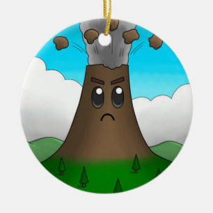 Arg Volcano Julgransprydnad Keramik