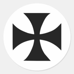 Arga Templar Runt Klistermärke