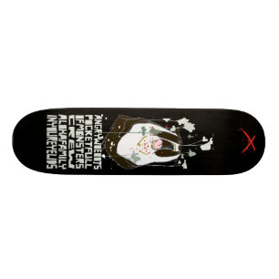 Arga Woebots "Fickan Full Av Monster" Skateboard Bräda 21,5 Cm