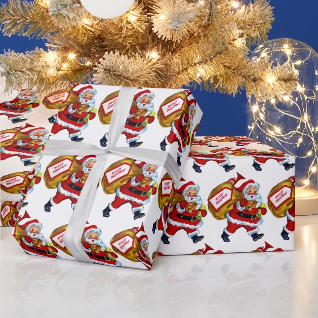 årgång Juli Helgdag i tomten party Presentpapper (Helgdagar)