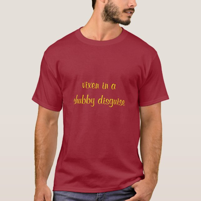 argbigga i en knubbig förklädnad t-shirt (Framsida)
