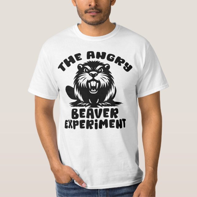 Argen Beaver-experimentet funny T Shirt (Framsida)