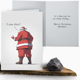 Argen Santa Naughty List jul Kort