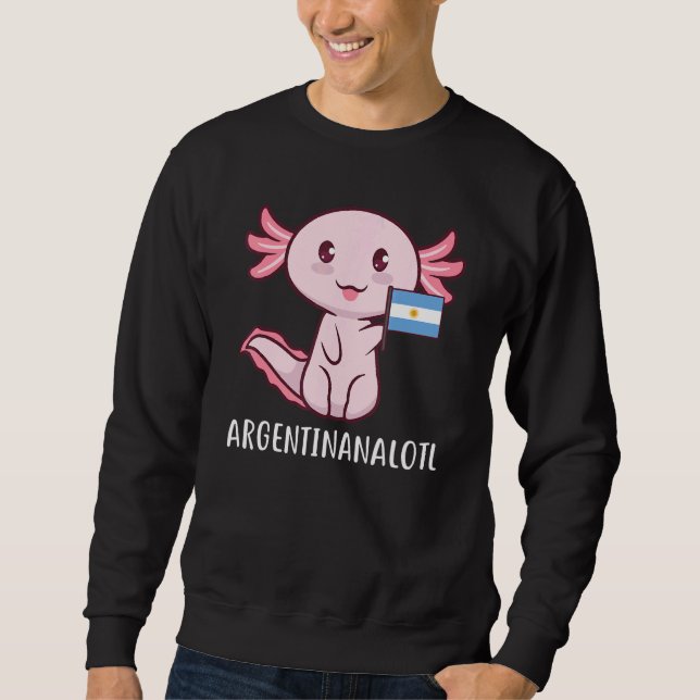 Argenrinanalotl Argentina Argentinas Lång Ärmad Tröja (Framsida)