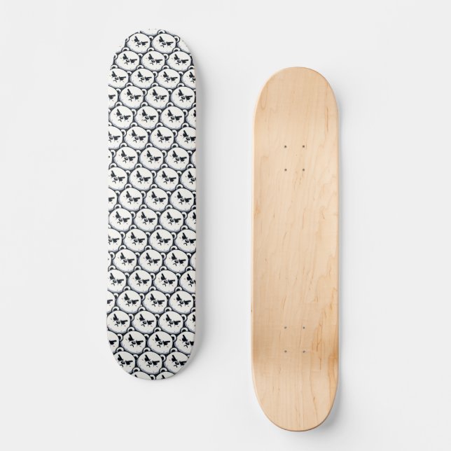 Argens Polar Bärardesign Mini Skateboard Bräda 18,5 Cm (Framsida)
