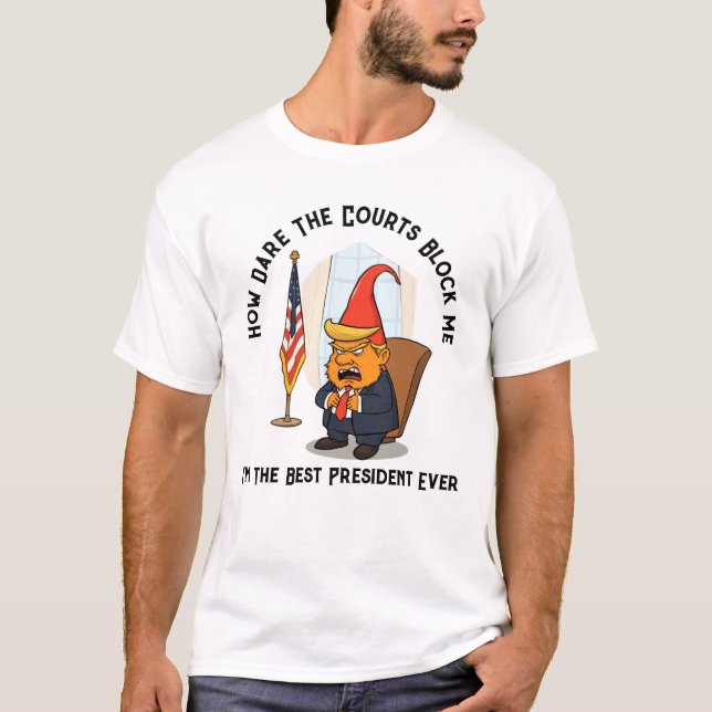 Argens president Trump Gnome T Shirt (Framsida)