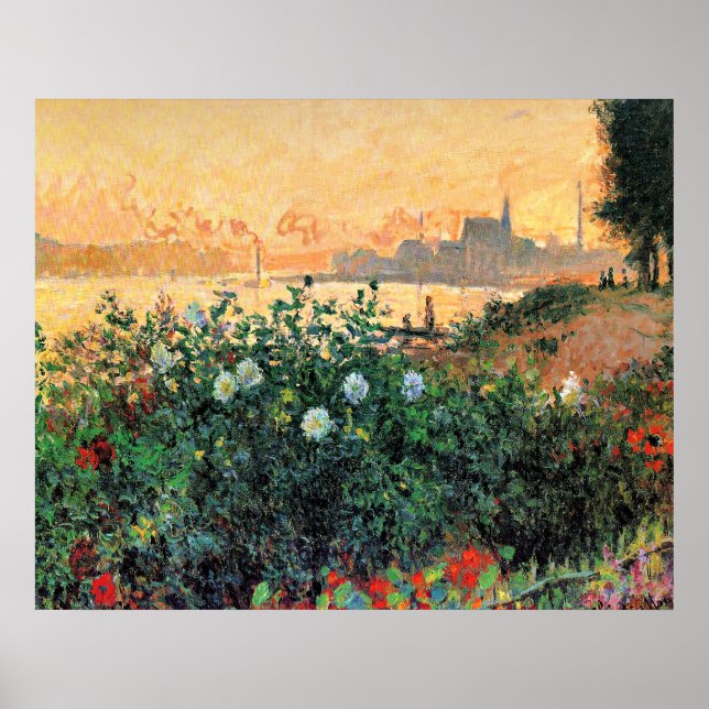 Argenteuil, Blommor vid flodstranden, Poster (Framsidan)