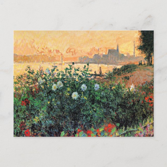 Argenteuil, Blommor vid flodstranden, Vykort (Framsida)