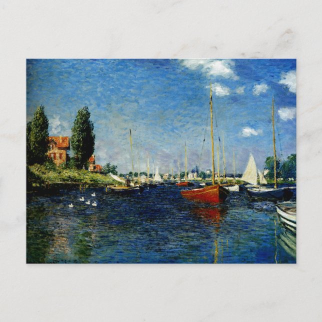 Argenteuil, bra konsmålning av Claude Monet Vykort (Framsida)