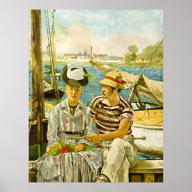 Argenteuil Edouard Manet Affisch (Framsidan)