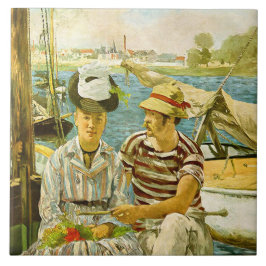 Argenteuil Edouard Manet Poster Kakelplatta