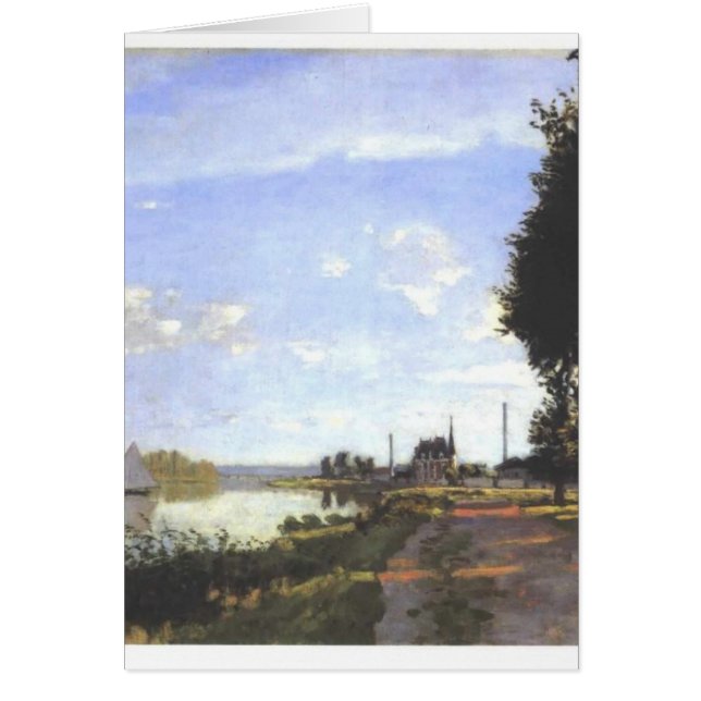 Argenteuil - Monet målning Hälsningskort (Framsidan)