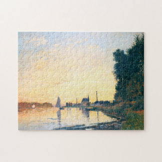 Argenteuil sent på eftermiddagen Monet Fine Art Pussel