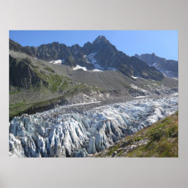 Argentiere glacier Fransk Alperna Poster