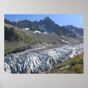 Argentiere glacier Fransk Alperna Poster