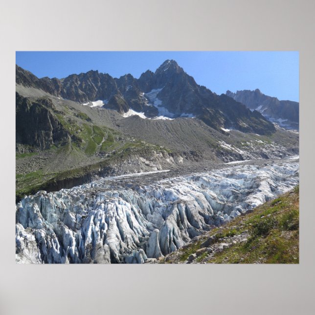 Argentiere glacier Fransk Alperna Poster (Framsidan)