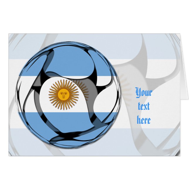 Argentina #1 hälsningskort (Framsidan Horizontal)