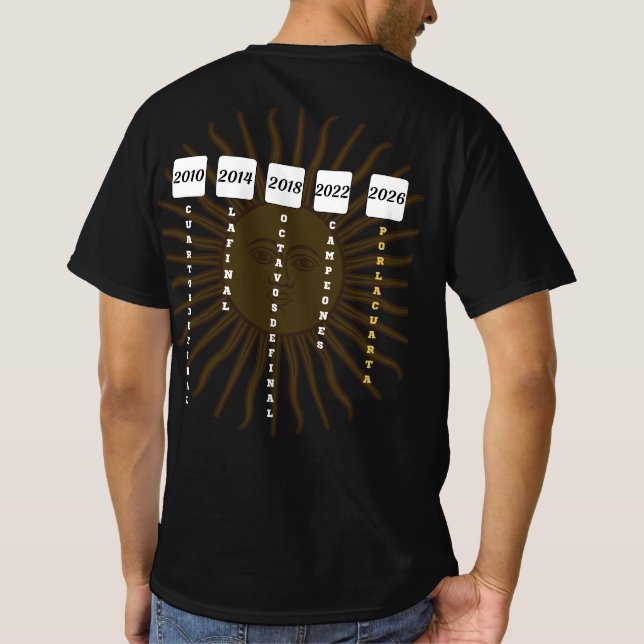 Argentina 2026 Fotbollsfan T-Shirt (Baksida)