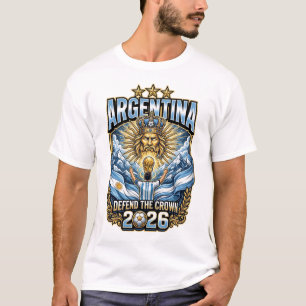 Argentina 2026 Personlig Fotbollströja för Fans T Shirt