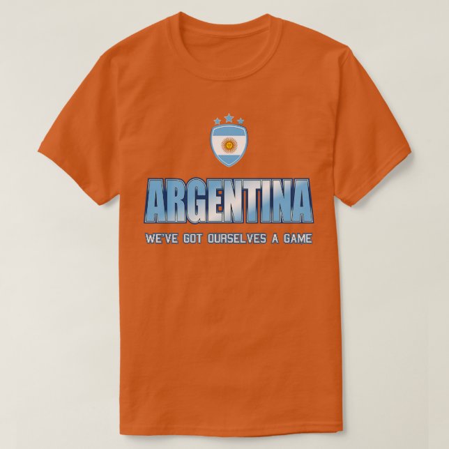 ARGENTINA 2 SIDERAD BEGRÄNSAD EDITION T SHIRT (Design framsida)