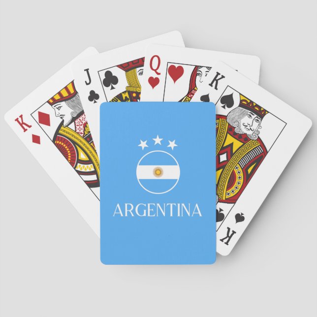 Argentina 2 vita 3 stjärnor casinokort (Baksidan)