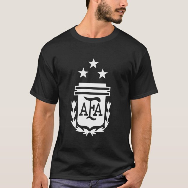 Argentina 3 Stars argentinska Flagga Three Stars A T Shirt (Framsida)