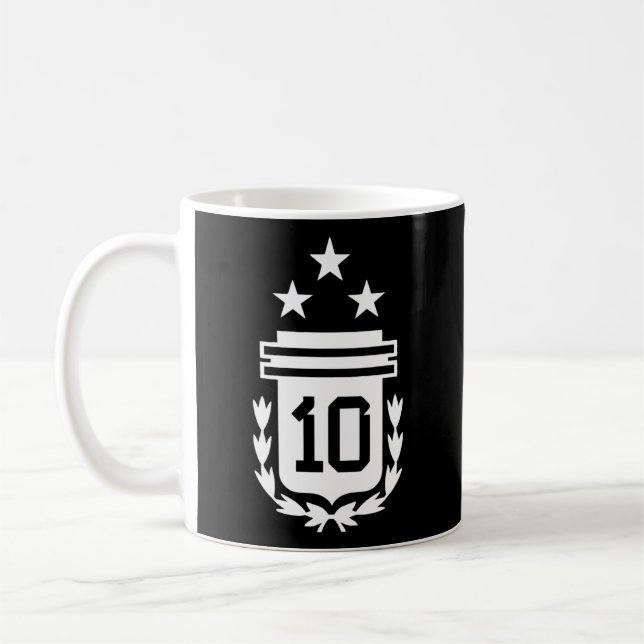 Argentina 3 stjärnor Argentinas Flagga Tre stjärno Kaffemugg (Vänster)