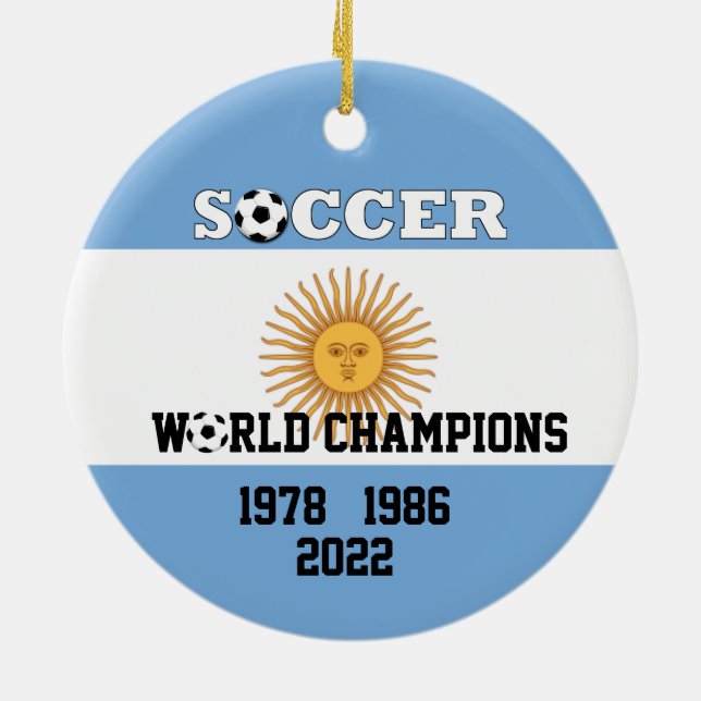 Argentina 3 Times Ocer Champs Ornament (Baksidan)