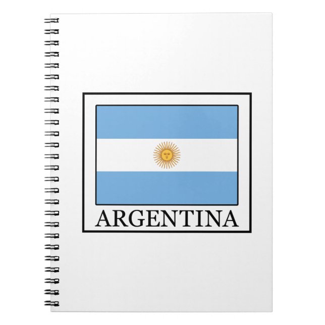 Argentina Anteckningsbok Med Spiral (Framsidan)