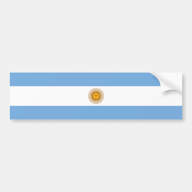 Argentina/argentinsk flagga bildekal (Framsidan)