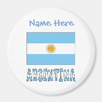 Argentina Argentinsk Flagga Blå Personalisering 