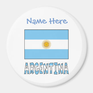 Argentina Argentinsk Flagga Blå Personalisering Magnet