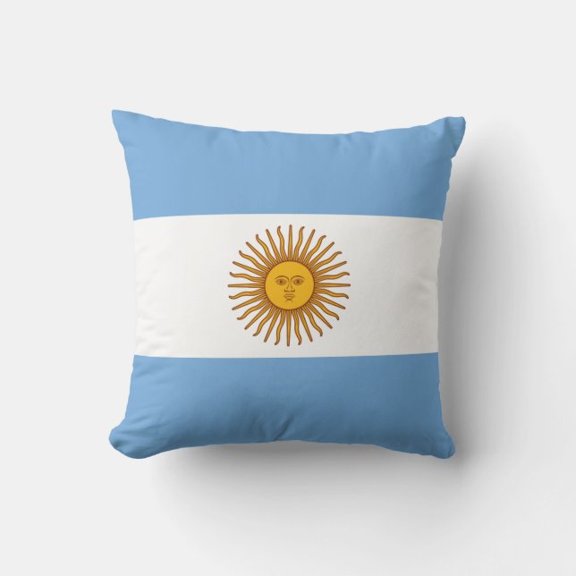 Argentina (argentinsk) Flagga Kudde (Framsida)