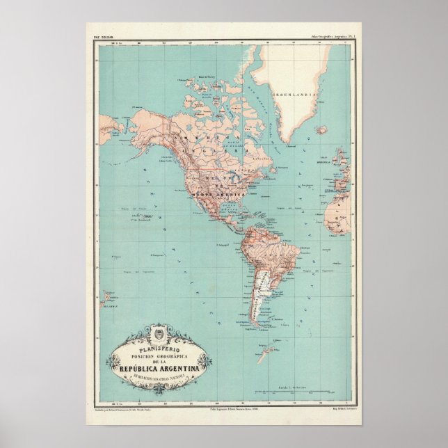 Argentina Atlas 3 Poster (Framsidan)