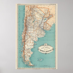 Argentina Atlas Poster