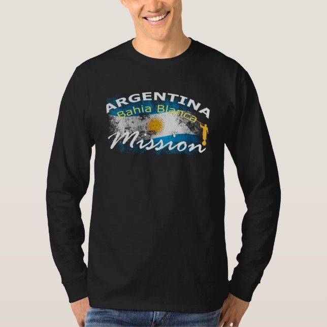 Argentina Bahia Blanca Mormon LDS Mission Missiona T Shirt (Framsida)