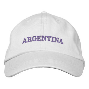Argentina blått & vit broderad hatt keps