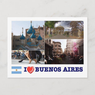 Argentina - Buenos Aires - Jag älskar - Vykort