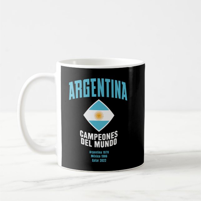 Argentina Campeones del Mundo 2023 Kaffemugg (Vänster)