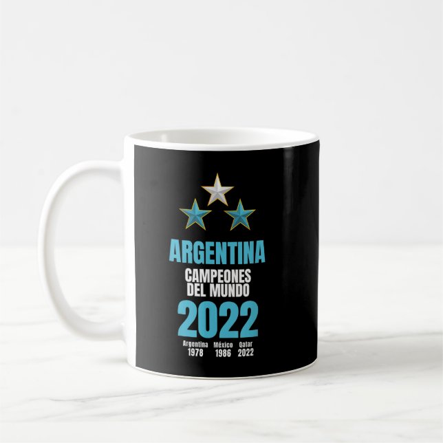 Argentina Campeones del Mundo 2023 Kaffemugg (Vänster)